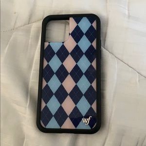 Plaid iPhone wildflower case